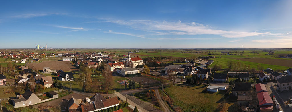 Zdjęcie z drona, wide panorama